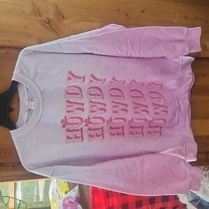 Altered state Howdy pink sweatshirt size S/M